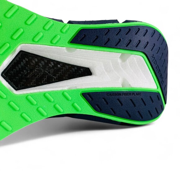 Reebok FloatZig X1 Vector Navy Solar Lime Men\'s Running Shoes Sneakers 100210159